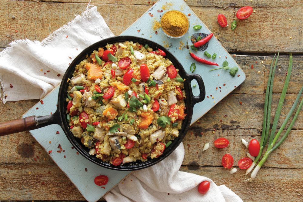 Smoorsnoek (Smoked Snoek with Tomato & Onion)